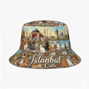Cappello a Secchiello in Pelle con Logo Personalizzato Stampato, Souvenir Turistico di <span class=keywords><strong>Istanbul</strong></span>, Turchia, Vendita all'Ingrosso - Product Image 4