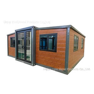 Xuất Khẩu 666.66Cm Đôi Cánh Gấp Mở Rộng Ba Phòng Một Hội Trường Nhà Vệ Sinh Hoạt Động Ngoài Trời Di Chuyển Thép Container Nhà - Product Image 5