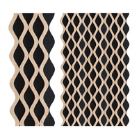 Panneaux acoustiques pour mur de studio Insonorisation Grille en fibre de polyester Bande de bois profilée Panneau insonorisant avantageux