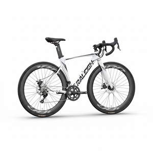 Bicicleta de Carretera Ultraligera y Aerodinámica, Bicicleta de 16 Velocidades con Manillar de Descenso y Frenos de Disco para Carreras - Product Image 1