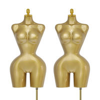 Vente de gros Mannequin BBL incurvé en fibre de verre-Support plaqué multicolore pour le haut du corps pour adultes, mannequin brésilien avec grosses fesses
