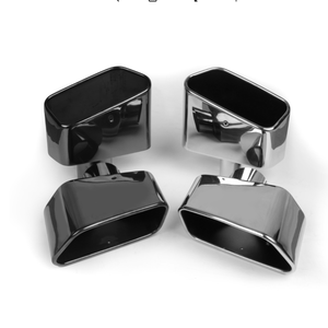 Embout de silencieux carré en acier inoxydable noir titane G38pour embouts d'échappement Bmw G30 520i 525 530i 528i tuyau d'échappement - Product Image 1