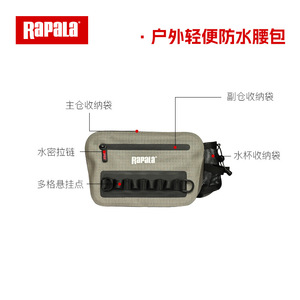 Mochila de pesca Rapala, bolsa de almacenamiento de aparejos multiusos, ligera, resistente al agua, con correa para el hombro, para uso en exteriores - Product Image 4