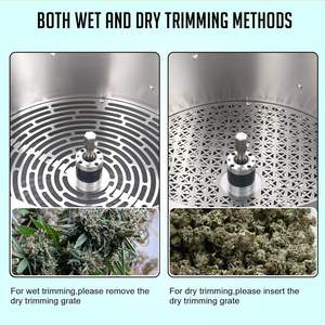 リーフバッドトリマー電気機械ツイストスピンカット、植物ハーブと花用ハンドドライブグラストリマー付き - Product Image 5