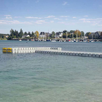 Bloques modulares de dique flotante HDPE para suministros marinos