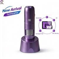 Analyseur de cuir chevelu sans fil AI WIFI portable avec zoom 50X-200X pour salon de beauté et détection des follicules pileux à domicile