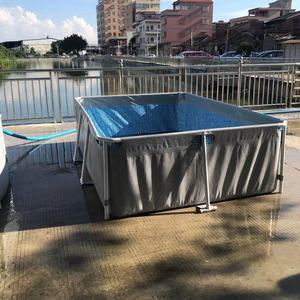 <span class=keywords><strong>Piscina</strong></span> <span class=keywords><strong>Rectangular</strong></span> Elevada con Marco Metálico de Tamaño Personalizado, <span class=keywords><strong>Piscina</strong></span> Portátil para Diversión Familiar en Verano - Product Image 4