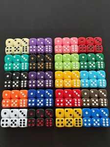 <span class=keywords><strong>Dés</strong></span> <span class=keywords><strong>en</strong></span> acrylique de 16 mm, <span class=keywords><strong>couleur</strong></span> unie, coins arrondis, 6 faces (D6) pour jeux de société, RPG et divertissement - Product Image 4