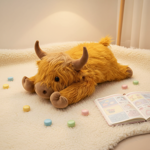 High-quality PP Cotton Super Soft Long Plush Scottish Highland <strong>Cow</strong> <strong>the</strong> Perfect Custom Gift - Product Image 4