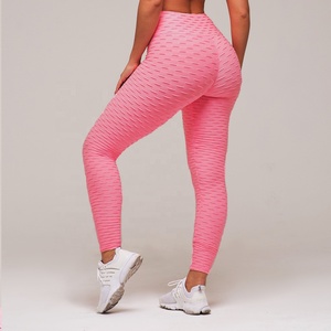 Femmes Taille Haute Pantalons De Yoga de <span class=keywords><strong>Sport</strong></span> <span class=keywords><strong>D</strong></span>'entraînement Froncé Extensible En <span class=keywords><strong>Nid</strong></span> <span class=keywords><strong>D</strong></span>'<span class=keywords><strong>abeille</strong></span> Leggings - Product Image 5