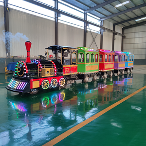 Tren turístico interior para adultos Diversión <span class=keywords><strong>el</strong></span>éctrica en <span class=keywords><strong>el</strong></span> centro comercial Diversión sin rieles Paseos en tren para niños al aire libre - Product Image 4