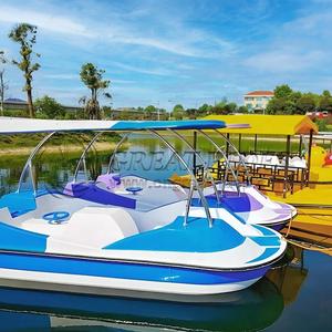 Jeux d'eau populaires 4 personnes en fibre de verre Pedalo Bateau de tourisme à vendre - Product Image 6