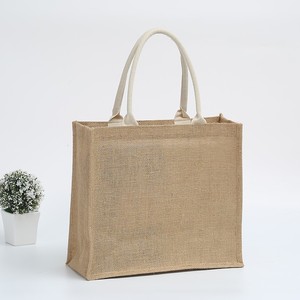 Best Selling Accept <strong>Custom</strong> Size Logo Print Plain Burlap <strong>Jute</strong> <strong>Tote</strong> <strong>Bags</strong> for Embroidery DIY Art Craft <strong>Wholesale</strong> - Product Image 5