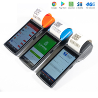 Lecteur NFC portable Android 13/14 Terminal mobile Pos à 4 cœurs Système de caisse Machine pour impression de reçus de billets de loterie