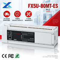 Nouveau Contrôleur PLC Compact Original FX5U-80MT/ES 80 Points 40DI 40 Sink Transistor DO Ethernet RS-485 pour Contrôle Industriel