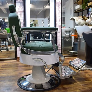 Chaise de coiffure pour tête huilée, style rétro, pour salon de coiffure, barbier, hommes - Product Image 3