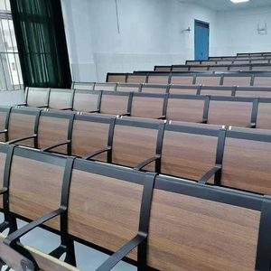 Vente directe d'usine de chaises pliantes modernes en alliage d'aluminium pour auditoriums, salles universitaires et salles de classe. - Product Image 2