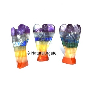 Fournisseur et grossiste d'anges chakra en verre de 2 pouces, de différentes tailles, pour la méditation et la thérapie - Product Image 1