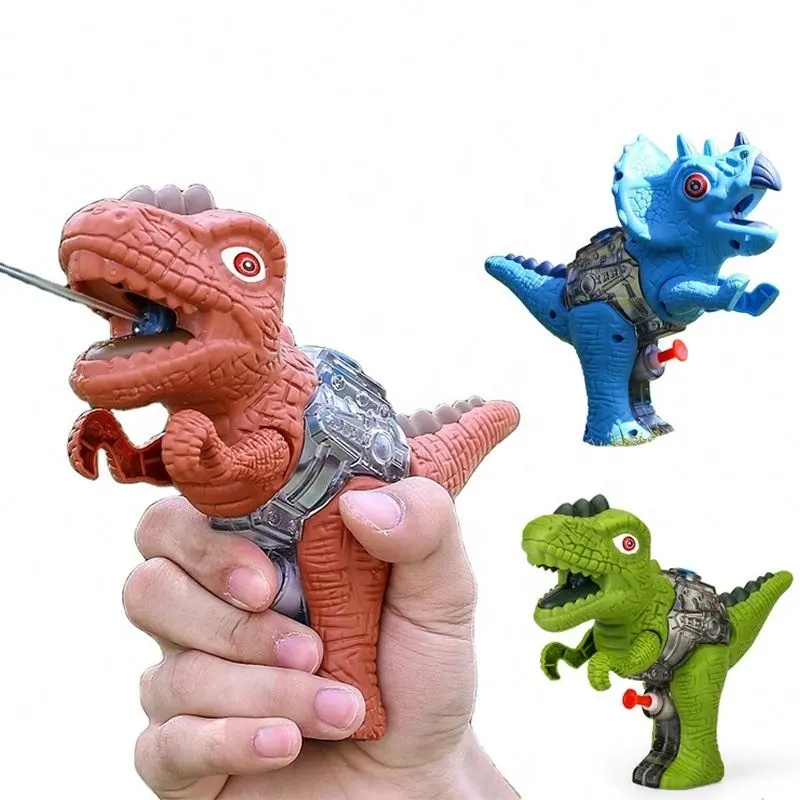 Set mainan pistol air tembak anak laki-laki, dinosaurus luar ruangan musim panas