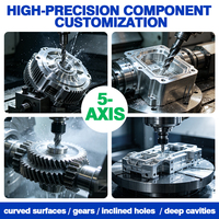 Services d'usinage CNC 5 axes, pièces usinées et tournées en alliage d'aluminium de précision sur mesure, prototypage rapide, fabrication OEM