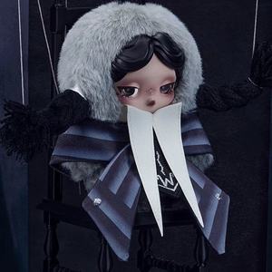 POP Mart X Wednesday Portachiavi Peluche con Occhi di Vetro Versione Uniforme Nevermore Academy Originale Blind Box da Collezione - Product Image 5