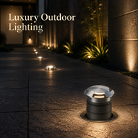 Luz LED Subterránea de 4 Lados con Cubierta Transparente de PC, IP67 Impermeable, Lámpara Cuadrada Empotrada para Jardín, Plaza y Camino