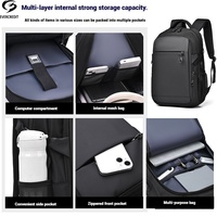 Sac à dos extensible pour ordinateur portable en stock, grande capacité, idéal pour étudiants et professionnels, vente en gros pour marques