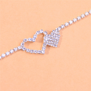 <span class=keywords><strong>Bracelet</strong></span> <span class=keywords><strong>de</strong></span> <span class=keywords><strong>cheville</strong></span> vintage pour femmes, strass en forme <span class=keywords><strong>de</strong></span> cœur, plaqué <span class=keywords><strong>or</strong></span>, accessoire <span class=keywords><strong>de</strong></span> mode, nouvelle collection été - Product Image 6