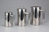 Cafetière à piston portable écologique à double paroi en acier inoxydable isolé robuste de 350 ml/800 ml/1000 ml (12 oz) pour la cuisine
