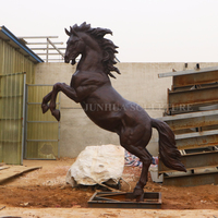 Sculpture de cheval en bronze de fonte grandeur nature d'artisanat en métal à vendre statue de cheval en laiton