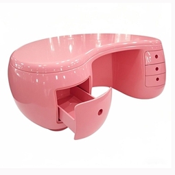 Modern Creative Fiberglass Front Desk Luxury Reception Counter Art Shape for Salon Club Lobby - Product Image 4