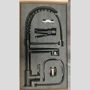 Large Sanding Precision Cnc Fed Brass Fiber Faucet Brass Kitchen Faucet Water Mixer Pull Out Kitchen Mixer Kitchen Sink Faucet - Product Image 5
