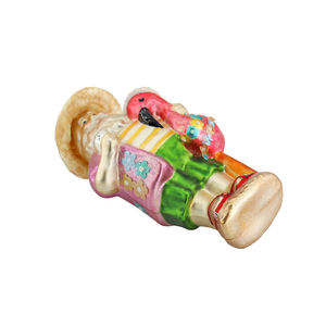 Haute qualité réveillon du nouvel an décoration d'arbre de noël ornements en verre fabricant père noël coup plage moule noël - Product Image 6