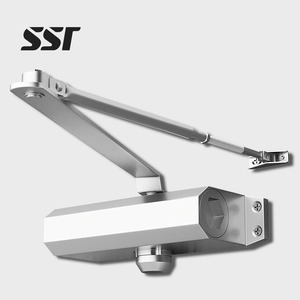 Meilleur prix – Ferme-porte hydraulique automatique SSR commercial 40-65 kg, usage léger, en alliage d'aluminium, design moderne, vitesse réglable 180° - Product Image 1