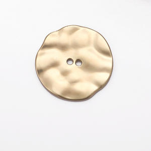 도매 사용자 정의 두 구멍 금속 단추 양면 머리 16mm 개인화 된 숙녀 평면 방수 - Product Image 2