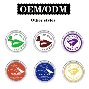FATAZEN, venta al por mayor, aguacate orgánico, limón, baya, arándano, mascarilla labial hidratante aclarante, nutritivo, exfoliante labial, crema de bálsamo labial - Product Image 3