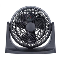 Ventilateur de bureau portable 10 pouces, mini ventilateur de table compact à 3 vitesses avec interrupteur rotatif, ventilateur de bureau fin et compact