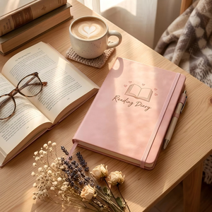 Custom PU Reading Diary Notebook <strong>Book</strong> Print Reading Tracker Journal Women <strong>Book</strong> Lovers - Product Image 4