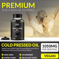 Suplemen Vitamin OEM Permen Jeli Minyak Biji Hitam Ekstrak Tumbuhan Perawatan Kesehatan Kulit Minyak Biji Hitam Permen Jeli Cold Pressed