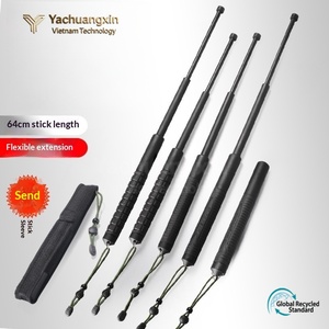 Bastones de Trekking de PVC, Plegables en 3 Secciones, Ultraligeros, Ajustables, Retráctiles, Unisex, para Senderismo y Viajes - Product Image 3