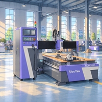 Machine de fraisage CNC industrielle ATC avec 12 outils, changeur automatique pour routeur à bois CNC ATC 1325 1212
