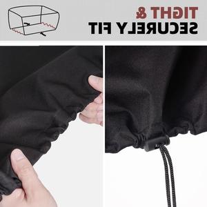 Housse pour four à pizza Zhuji (Jinhua) Outdoor Products Co Ltd, 56x56x29cm, noire, tissu Oxford 600D, fermeture à cordon, anti-poussière - Product Image 2