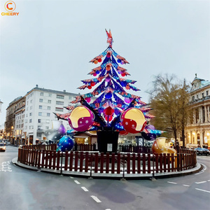 Funfair Vui Chơi Giải Trí Công Viên Giáng Sinh Chủ Đề Thu Hút Xoay Cây Giáng Sinh Tự Điều Khiển Máy Bay Cho Trẻ Em Và Người Lớn Cho Bán - Product Image 5