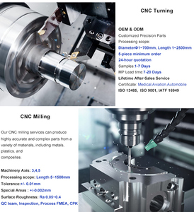 Lavorazione <span class=keywords><strong>CNC</strong></span> personalizzata ad alta precisione di parti metalliche in acciaio inossidabile dal fornitore della Cina per la perforazione e la brocciatura del filo - Product Image 3
