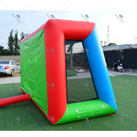But de football gonflable personnalisé à thème football avec système de notation, qualité commerciale, pour événements sportifs, fêtes et locations