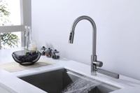 Robinet de cuisine monté sur le pont en acier inoxydable 304