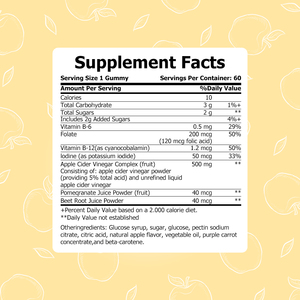 Gomitas de Vinagre de Sidra de Manzana de Marca Privada OEM con Vitaminas y Raíz de Remolacha para Quemar Grasa Abdominal y Apoyar la Pérdida de Peso - Product Image 2