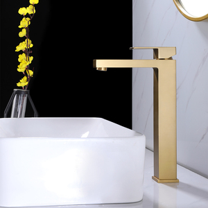 Phòng tắm sang trọng tap xử lý duy nhất nóng lạnh nước lưu vực nước Mixer boong gắn lỗ duy nhất chải vàng kết thúc <span class=keywords><strong>Brass</strong></span> lưu vực tap - Product Image 5