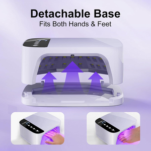 Séchoir à ongles en gel UV LED 45 LED 268W avec capteur automatique, écran LCD, 4 minuteurs, faible chaleur, sans zones mortes, pour salon et usage domestique, vernis gel - Product Image 5