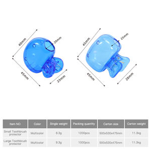Clip de protection portable en plastique pour brosse à dents, capuchon de protection pour tête de brosse à dents - Product Image 2